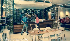 Patrons at the Motherland coffee shop. Photo: Me 