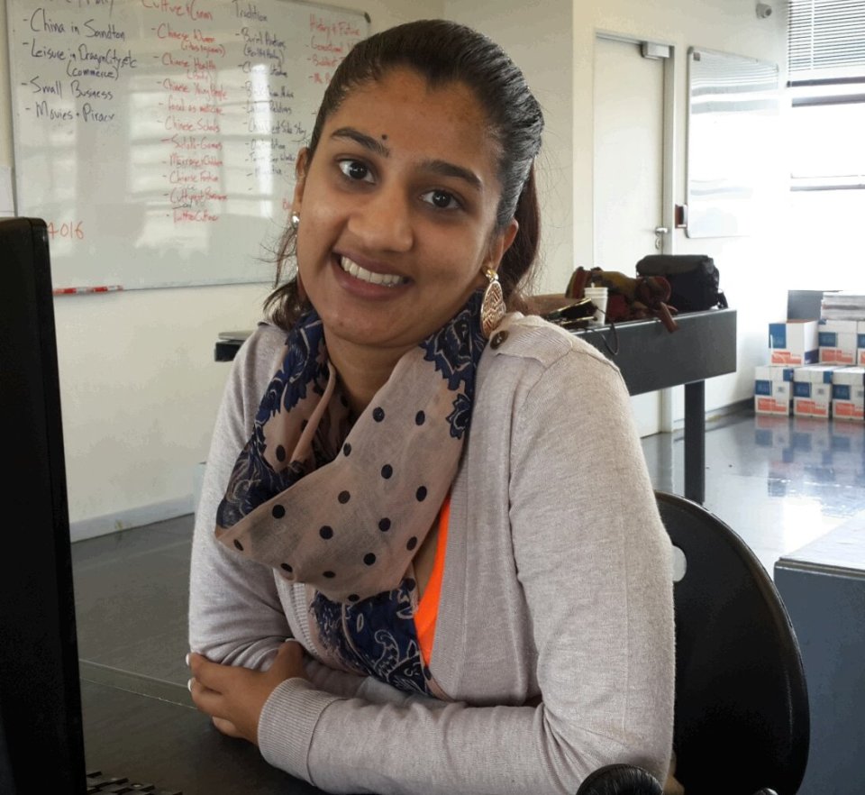 The lovely "Pre-Pre" in the newsroom. Photo: Pheladi Sethusa 