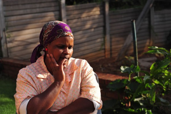 Emmah Layi Motsoene (34) a domestic worker in Pretoria is suing Steve Biko hospital for negligence after her baby was born with brain damage after she was in labour too long. Picture: Christine Vermooten