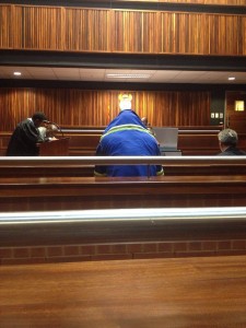 N12 crash truck driver Isaac Maruding in the Palm Ridge Magistrate’s Court. Pic: Tracy Lee Stark.